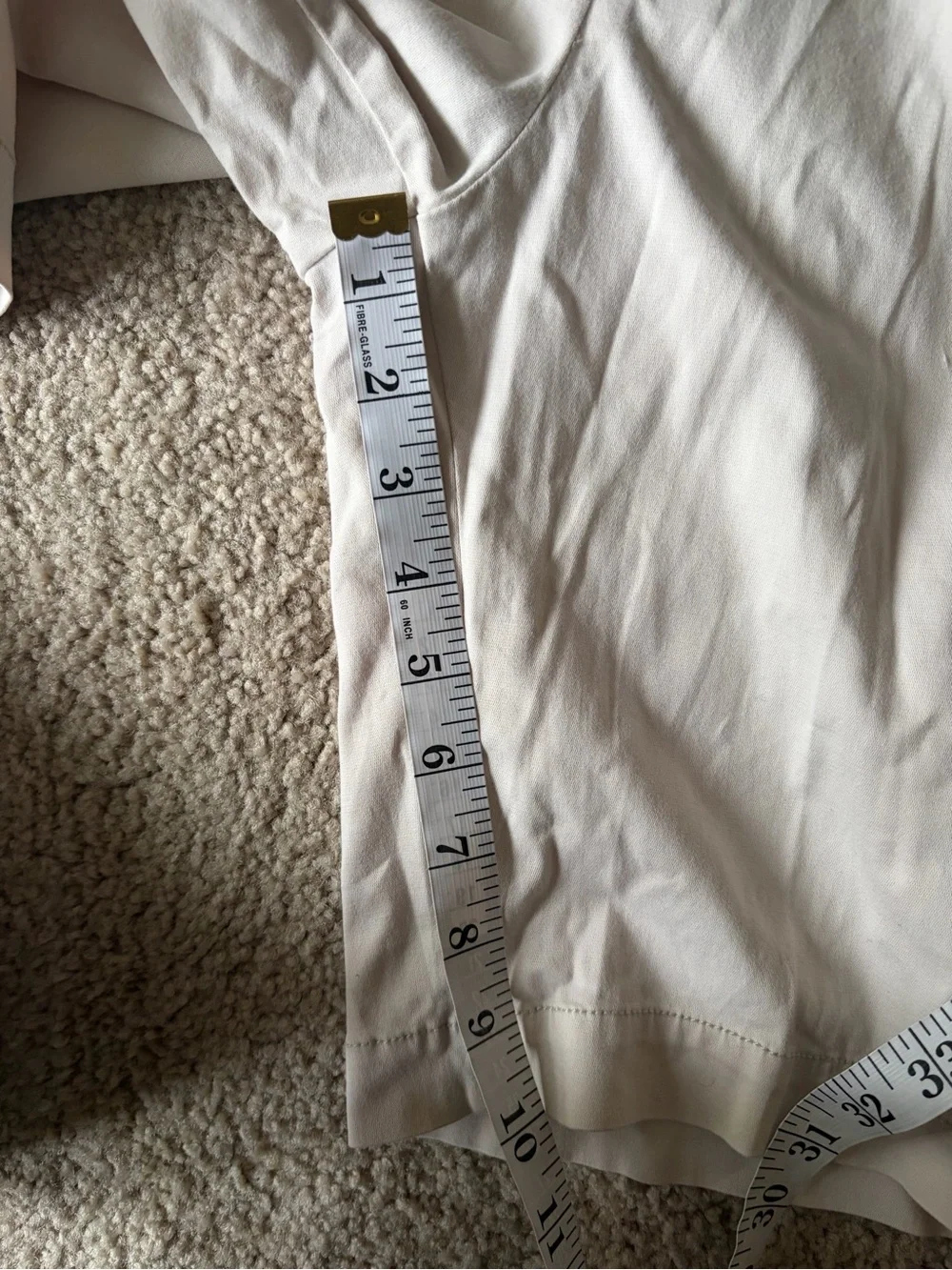 Men’s faherty All Day Bermuda chino Shorts Stone White Organic Cotton 9